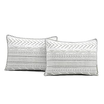 Lush Decor Hygge Geo 3 Piece Quilt Set, Gray & White, King | The Storepaperoomates Retail Market - Fast Affordable Shopping