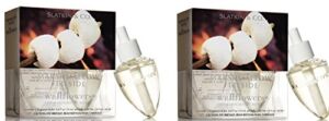Bath & Body Works Slatkin Wallflower Bulb Refills – Marshmallow Fireside – TWO boxes, FOUR bulbs!