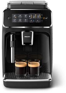 PHILIPS 3200 Series Fully Automatic Espresso Machine w/ Milk Frother, Black, EP3221/44
