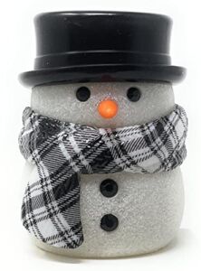 Bath and Body Works Wallflowers Fragrance Plug in Winter Nightlight Night Light (Snowman with Black Hat & Plaid Scarf)