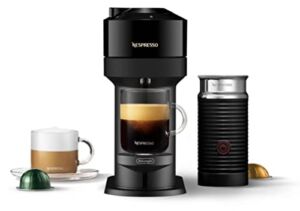 Nespresso Vertuo Next Coffee Espresso Machine by De’Longhi Milk Frother – Black