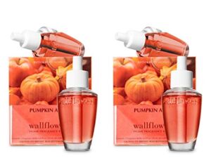 Bath and Body Works 4 Pack Pumpkin Apple Wallflowers Fragrance Refill. 0.8 Oz.