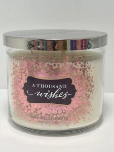 Bath and Body Works White Barn A Thousand Wishes 3 Wick Candle 14.5 Ounce