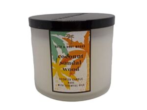 Bath and Body Works Coconut Sandalwood 3-Wick Candle 14.5 oz / 411 g