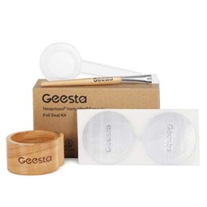 GEESTA Reusable Aluminum Foil Seals Kit Compatible with Nespresso Vertuoline Capsules
