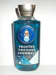 Bath and Body Works Frosted Coconut Snowball Shower Gel Wash 10 Ounce Full Size 2018 Version