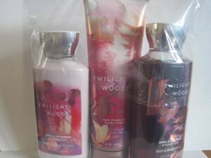 Bath and Body Works Twilight Woods Gift Set with Body Lotion, Body Cream, Shower Gel