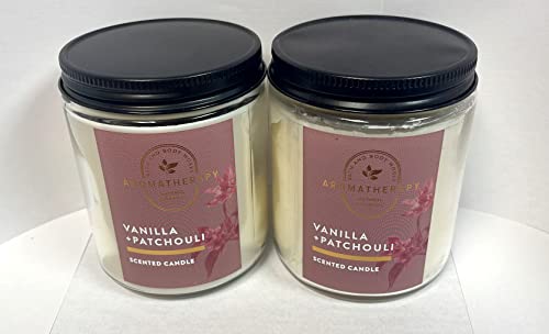 Bath and Body Works 2 Piece Pack (7oz/198g ) Aromatherapy Vanilla Patchouli Single Wick Scented Candle | The Storepaperoomates Retail Market - Fast Affordable Shopping