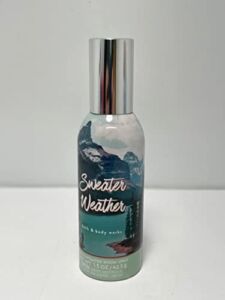 Bath and Body Works Sweater Weather Concentrate Fragrant Room Spray 1.5 Ounce Mountain & Lake Scene Canister