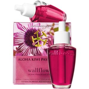 Bath and Body Works New Look! Aloha Kiwi PASSIONFRUIT Wallflowers 2-Pack Refills