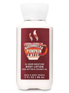bath and body works Signature Collection Travel Size Body Lotion marshmallow pumpkin latte 3 oz