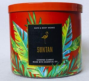 Bath and Body Works Suntan 3-Wick Candle 14.5 oz / 411 g