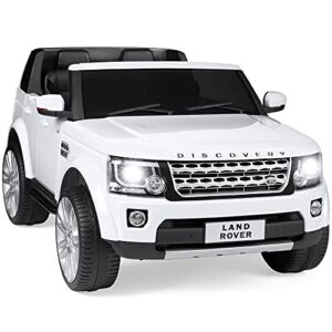 Best Choice Products 12V 3.7 MPH 2-Seater Licensed Land Rover Ride On Car Toy w/ Parent Remote Control, MP3 Player – White