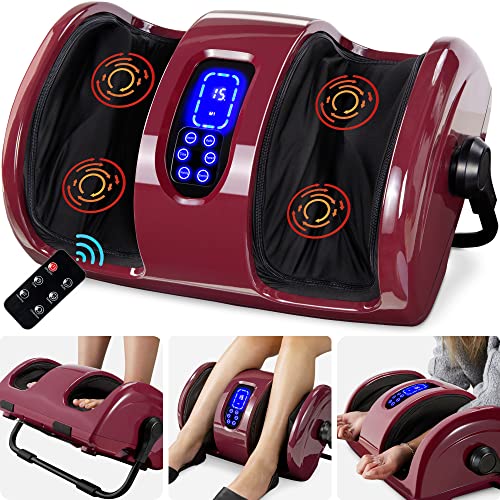 Best Choice Products Foot Massager Machine Shiatsu Leg Massager, Therapeutic Reflexology Calf Massager w/Blood Circulation, Nerve Pain, Deep Kneading, High-Intensity Rollers – Burgundy | The Storepaperoomates Retail Market - Fast Affordable Shopping
