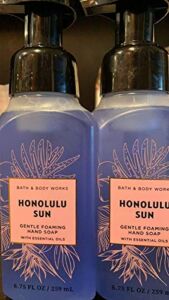 Bath and Body Works 2 Pack Honolulu Sun Gentle Foaming Hand Soap 8.75 Oz.