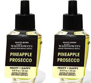 Bath and Body Works Pineapple Prosecco Wallflowers Fragrance Refill 0.8 Oz. (2 Pack)