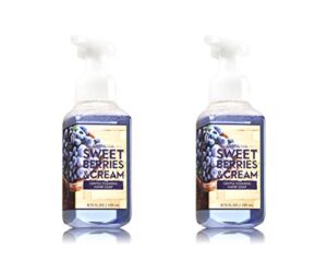 Set of 2 Bath and Body Works Sweet Berries and Cream Foaming Hand Soaps