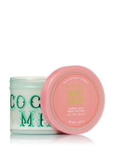 Bath and Body Works Coconut Mint Drop Super Soft Body Butter 10 oz Jar