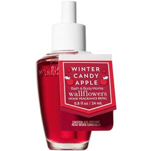 Bath and Body Works WINTER CANDY APPLE Wallflowers Home Fragrance Refill 0.8 Fluid Ounce (2018 Holiday Edition)