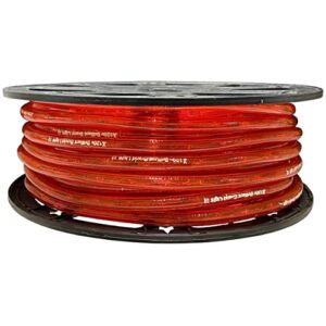 Red Pro Series LED Rope Light with Colored Tubing – 120 Volt – 148 Feet