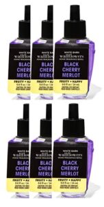 Bath and Body Works Black Cherry Merlot Wallflowers Fragrance Refill 0.8 Oz. (Pack of 6)
