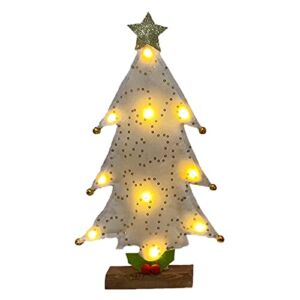 Christmas Decorations Led Lights Supplies for ToddlersKids Home Decorations Ornaments Tree Christmas Party Christmas Led String Lights Indoor Outdoor (White, One Size)