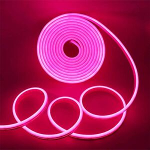 TOCOCO LED Neon Light Rope, LED Strip Lights, 13000LM Outdoor Flexible String Light, DC 12V 16.4Ft 2835 600 LEDs Silicone Tape Bar Light for Home, Indoors, Decor DIY, Sign Letter