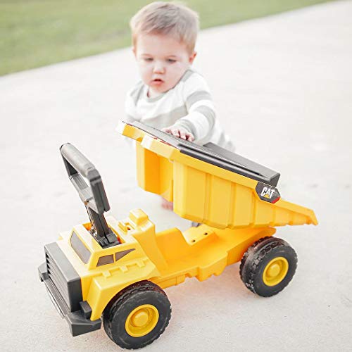 CAT Shovel and Sift Dump Truck Ride-On Toy for Kids and Children Ages 1 – 3 Years Old, Featuring Realistic Job Site Sounds and Removable Sifter and Shovel, Yellow/Black, by Kid Trax | The Storepaperoomates Retail Market - Fast Affordable Shopping