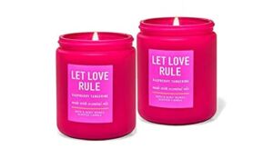 Bath and Body Works Raspberry Tangerine Single Wick Candle (2 Pack) – 7 oz / 198 g Each