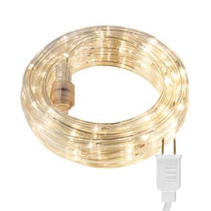 UltraPro Escape LED Rope Lights, Warm White 3000K, Indoor or Outdoor, 50ft, Linkable, Perfect for Deck, Garden, Patio, Landscape Lighting, Camping, Bedroom Décor, Waterproof, String Lights, 54505
