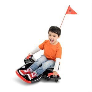Rollplay Nighthawk Bolt 12 Volt Ride On Toy for Ages 4-8 with Compact Design for Easy Storage, Side Handlebars for Steering, and a Top Forward Speed of 4 MPH, Black