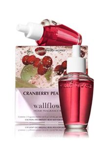 Bath Body Works Cranberry Pear Bellini Wallflowers Home Fragrance Refills 2 Bulbs