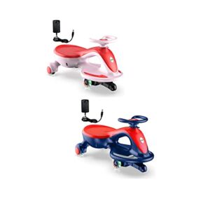 Electric Wiggle Car Ride On Toy, Two Wiggle Cars for Kids 3 Years and Up