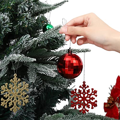 Christmas Ornaments Set, 106 pcs Shatterproof Christmas Tree Balls Decorations, Delicate Christmas Decoration Baubles Craft Set for New Year Holiday Wedding Party Xmas Parties and Office Shop Decor | The Storepaperoomates Retail Market - Fast Affordable Shopping