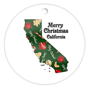 Acrylic Christmas Ornaments Merry Christmas California State Ornament Keepsake Holiday Present California Christmas Personalized Christmas Ornaments The Greatest