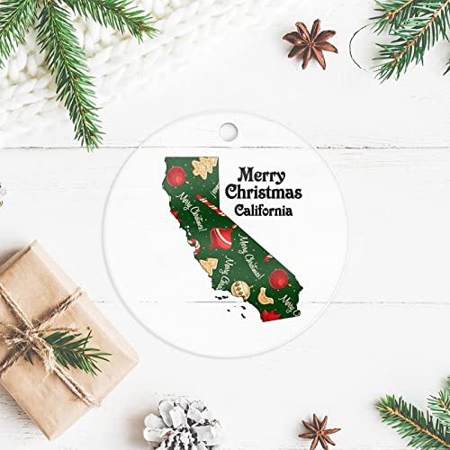 Acrylic Christmas Ornaments Merry Christmas California State Ornament Keepsake Holiday Present California Christmas Personalized Christmas Ornaments The Greatest | The Storepaperoomates Retail Market - Fast Affordable Shopping