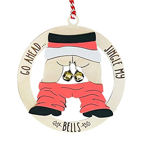 Yingya Christmas Xmas Holiday Ornament Funny Gag Gift Wooden Ornament，Inappropriate Ornament，Jingle My Bells | The Storepaperoomates Retail Market - Fast Affordable Shopping