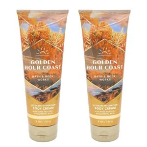 MYT BBW – Bath and Body – Golden Hour Coast Ultimate Hydration Body Cream 8oz. (Pack of 2)