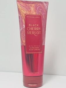 Bath and Body Works Black Cherry Merlot 24 Hour Ultra Shea Body Cream 8 Ounce Fall 2020