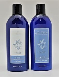 Bath & Body Works – Aromatherapy – Lavender Vanilla – Sleep – 2pc – Bundle- Shampoo and Conditioner 16 FL OZ each