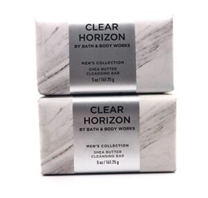 Bath & Body Works Men’s Collection CLEAR HORIZON Shea Butter Cleansing Bar – Lot Of 2 – Full Size