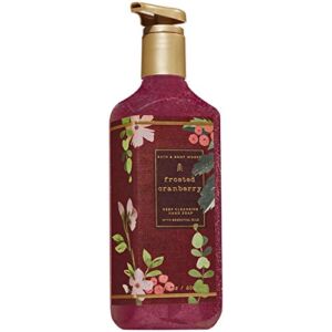 Bath and Body Works FROSTED CRANBERRY Deep Cleansing Hand Soap 8 Fluid Ounce (2019 Edition)
