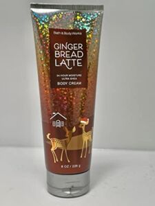Bath and Body Works Gingerbread Latte Body Cream 8 Ounce Full Size,Brown