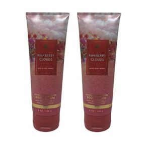 Bath and Body Works Pinkberry Clouds 2 Pack Ultra Shea Body Cream 8 Oz. (Pinkberry Clouds)