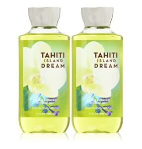 Bath & Body Works Tahiti Island Dreams Shower Gel Gift Sets 10 Oz 2 Pack (Tahiti Island Dreams)