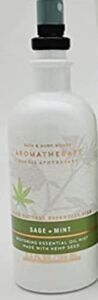 Bath and Body Aromatherapy Herbal Apothecary Sage Plus Mint Restoring Essential Oil Mist Made with Hemp Seed 5.3 Ounce