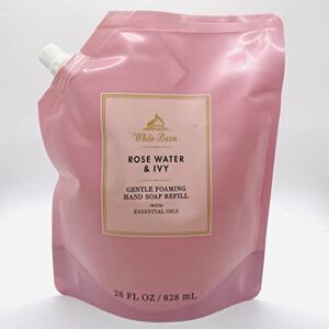 Bath & Body Works Rose Water & Ivy Refill Gentle Foaming Hand Soap 28 Ounce (Rose Water & Ivy)