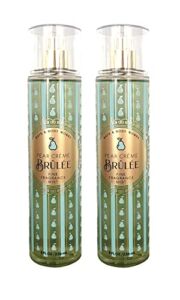Bath and Body Works Pear Creme Brulee Fine Fragrance Body Mist Gift Set – Value Pack Lot of 2 (Pear Creme Brulee)