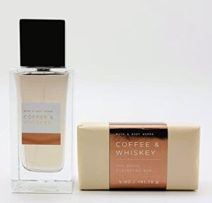 Coffee & Whiskey – 2- pc Bundle – Cologne – 3.4 fl oz and Shea Butter Cleansing Bar – 5 oz