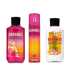 Bath and Body Works – Bahamas Passionfruit & Banana Flower – Daily Trio – Shower Gel, Fine Fragrance Mist & Body Lotion- New 2020